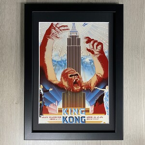 Framed King Kong Movie Art. Adventure, Horror, Fantasy, Mondo