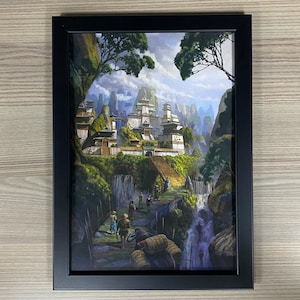 Arte enmarcado de La Leyenda de los Cinco Anillos: Tierra Imperfecta, Rokugan, L5R, Juego de Cartas Vivientes