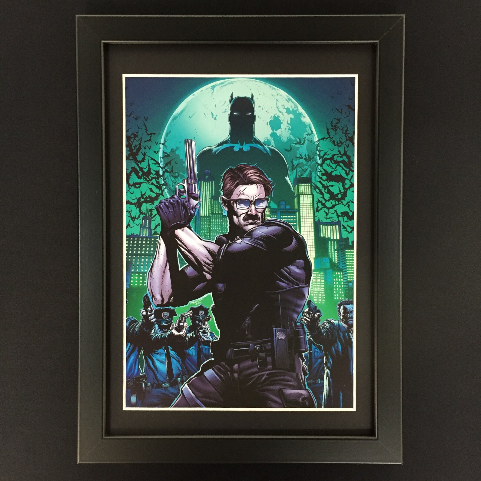 Batman Framed Art Comic Book Pulp Scifi Fantasy DC Comics Etsy