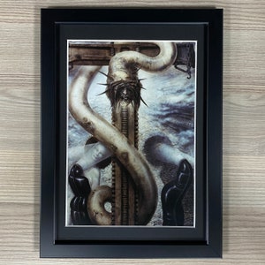 H.R. Giger Framed Art. Sci-Fi, Fantasy, Biomech, Biomechanical