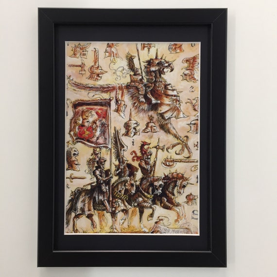 Spiele Workshop Warhammer Age Of Sigmar gerahmte Kunst reich Karl Franz Ritter Griffon Imperator ein Spiele Workshop Warhammer Age Of Sigmar gerahmte Kunst reich Karl Franz Ritter Griffon Imperator ein