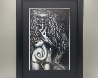 H.R. Giger, Danzig III How The Gods Kill Cover Framed Art. Sci-Fi, Fantasy, Biomechanical