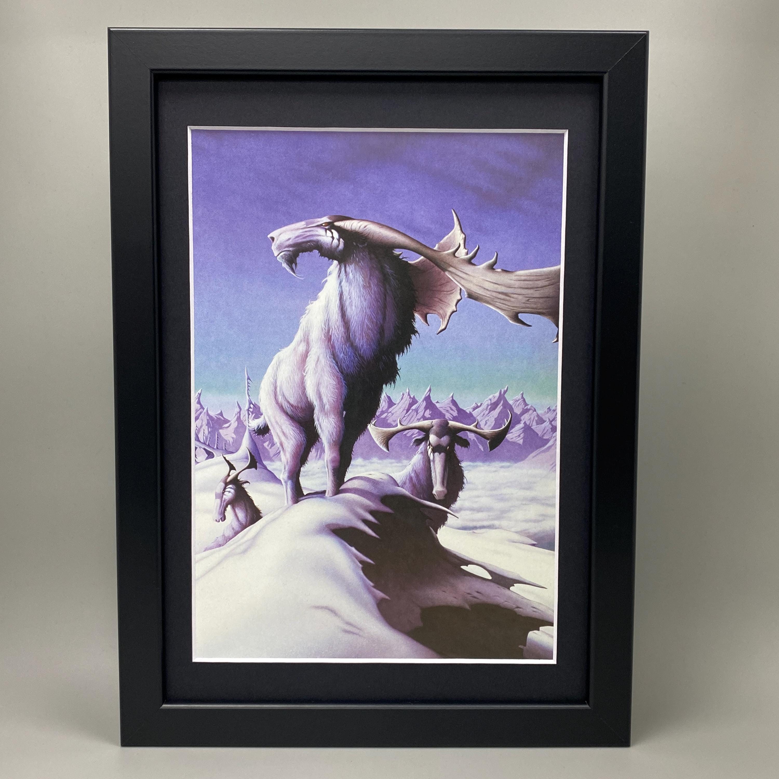 Magnum Vintage Framed Art. Rodney Matthews, Mirador, Album Cover Art, Sci-Fi, Fantasy