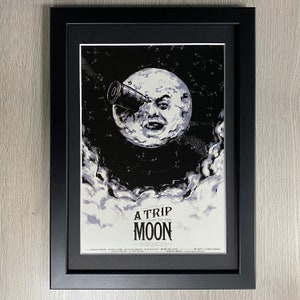 Framed A Trip to the Moon, &quot;Le Voyage Dans La Lune&quot; 1902, Movie Art. Mondo