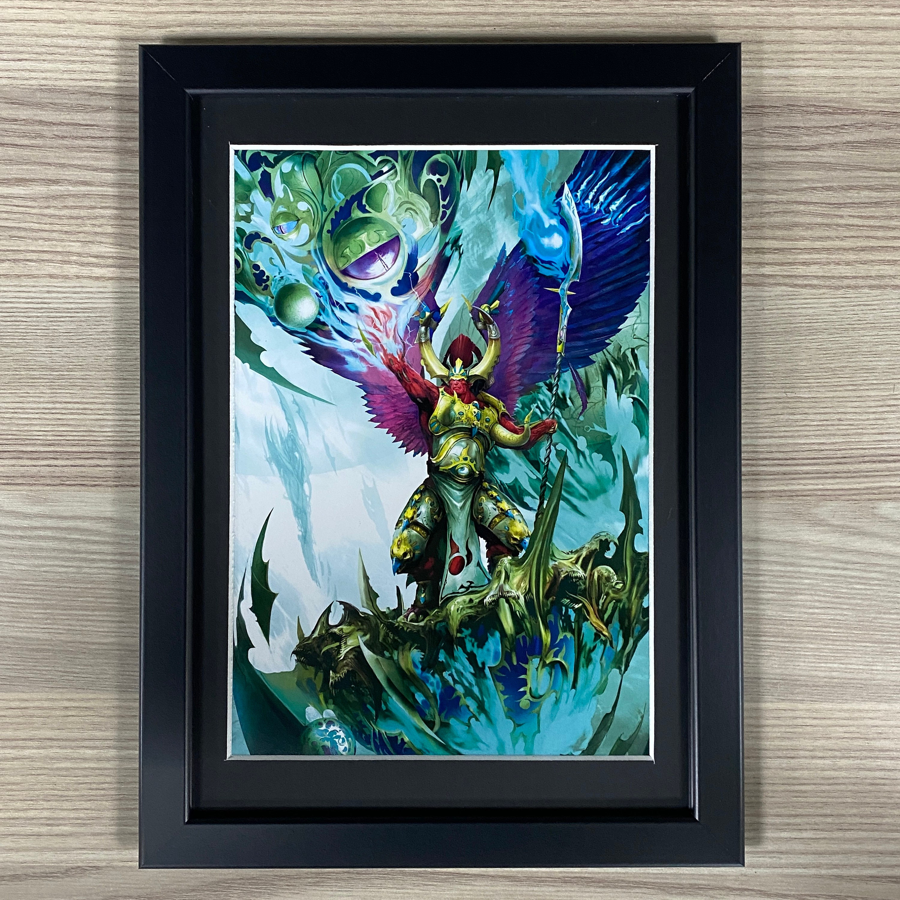 Magnus the Red Framed Art Thousand Sons Daemon Primarch -  Denmark