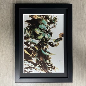 Metal Gear Solid V Der Phantomschmerz Naked Snake MGSV gerahmte Kunst