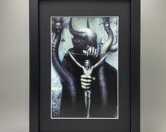 Celtic Frost By H.R. Giger Framed Art. Satan, Sci-Fi ,Fantasy, Mega Therion,