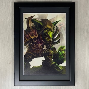 World Of Warcraft Framed Art. Goblin Rogue, Blizzard Entertainment, WOW