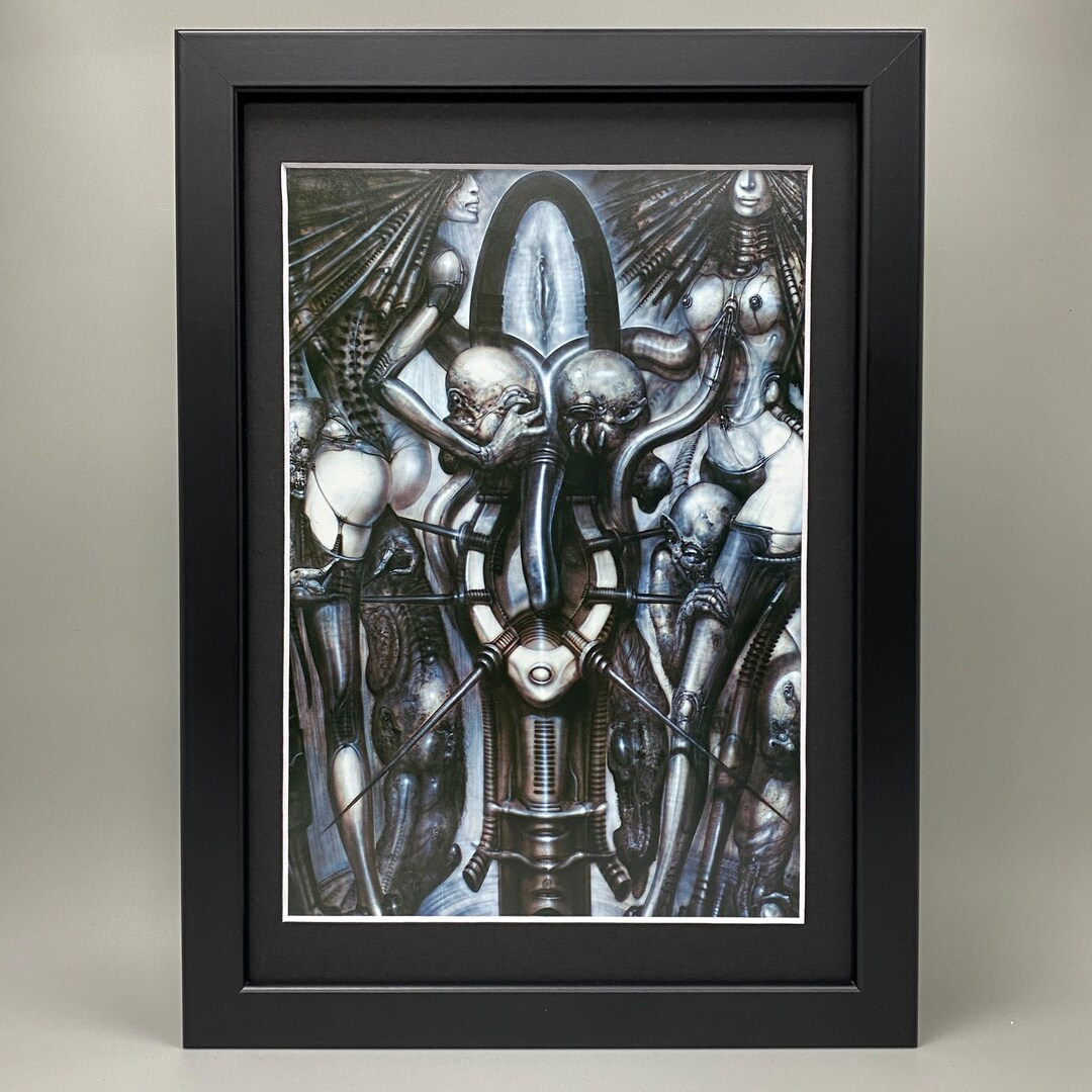 Framed Necronomicon H.R. Giger Art. Sci-fi, Fantasy, Biomechanical ...