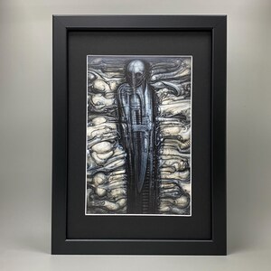 H.R. Giger Framed Art. Sci-Fi, Fantasy, Biomech, Biomechanical