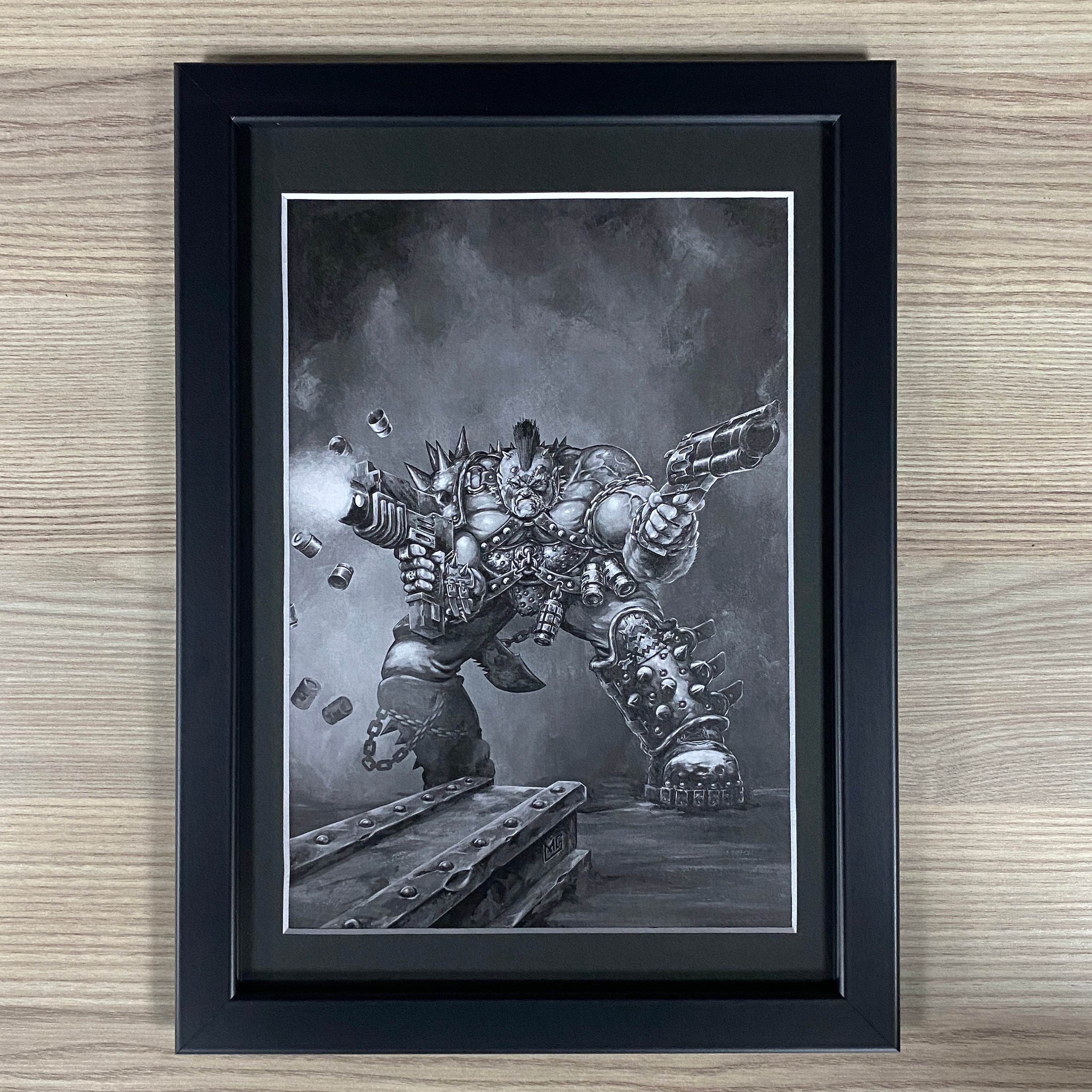 House Goliath Framed Art Necromunda Underhive Adrian Smith Games Workshop Warhammer 40,000 40K Mark Gibbons