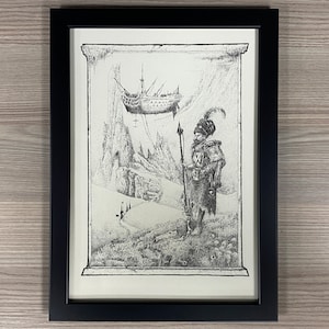 Voodoo Forest Oprawione dzieło sztuki John Blanche Hollow Press Grimdark Blanchitsu Czy oni nie żyją, czy to ma znaczenie