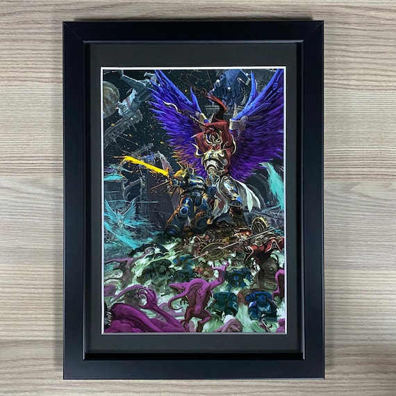 Magnus the Red Vs Roboute Guilliman Framed Art Thousand Sons -  Israel