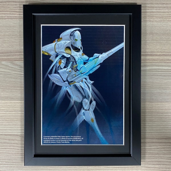 Aeldari Shadow Spectres Framed Art Eldar Craftworlds Forge World Games Workshop Warhammer 40,000 40K Black Library Prism Rifle