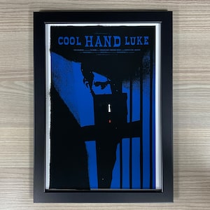 Cool Hand Luke, Framed Art. Paul Newman, Prison Drama, Mondo