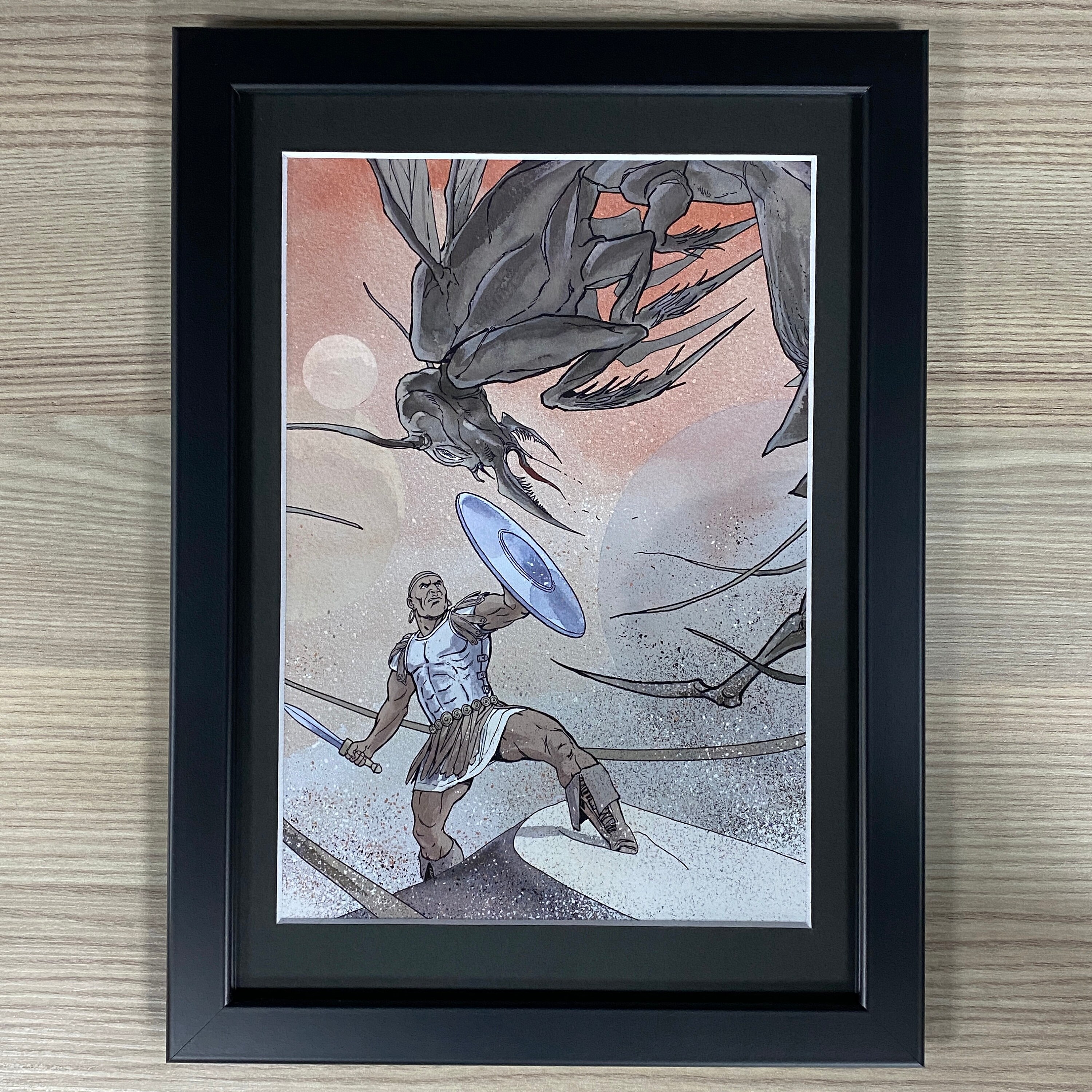 2000 AD Framed Art Blackhawk Pulp Sci-Fi Fantasy Comic Book Tornado