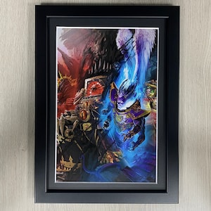 Arte enmarcado Esclavos de la Oscuridad Primarca Marines Espaciales del Caos Hijos del Emperador Games Workshop Warhammer 40,000 40K La Herejía de Horus Fulgrim