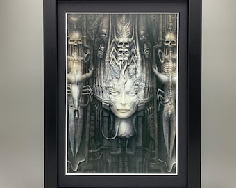 Li II, Li Tobler By H.R. Giger Framed Art.  Biomechanical, Figuratism, Sci-Fi, Fantasy