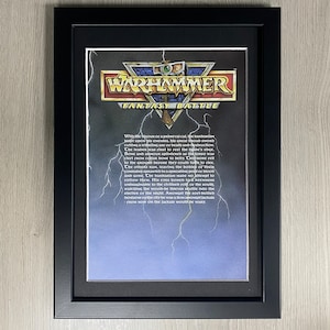 Ingelijste Warhammer Fantasy Battle, vanaf 3e editie, regelboek uit 1987, The Old World.