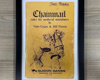Chainmail Framed Art Dungeons And Dragons Gary Gygax Jeff Perren D&D Guidon Games TSR 1970&#39;s RPG Roleplaying Game TTRPG
