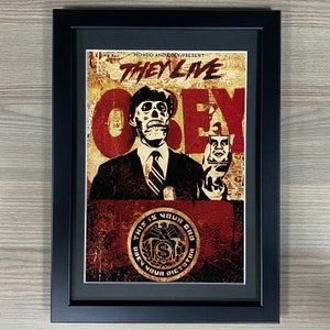 They Live Framed Art. John Carpenter, Sci-Fi, Horror, Mondo, Horror Alternative