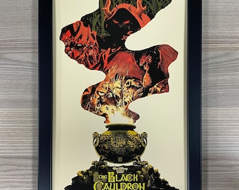 The Black Cauldron Framed Art. Sci-Fi, Fantasy, Movie Poster, Walt Disney, Mondo