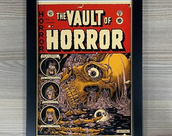 The Vault of Horror Framed Art Pulp Sci-Fi Horror Fantasy Horror Action Mondo The Vault-Keeper The Old Witch The Crypt-Keeper EC Comics