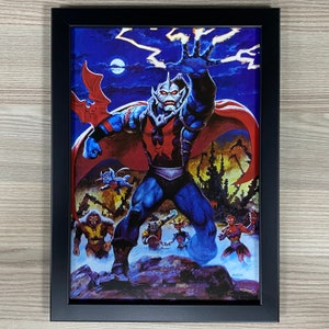 Masters of the Universe Framed Art Hordak and the Evil Horde Mattel 1980&#39;s Toys Toyetic She-Ra He-Man Earl Norem Leech Beastman