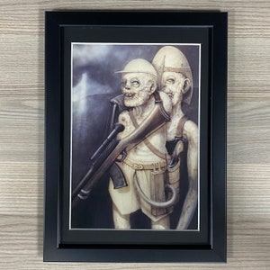 Safari H.R. Giger Framed Art. Sci-Fi, Fantasy, Biomechanical
