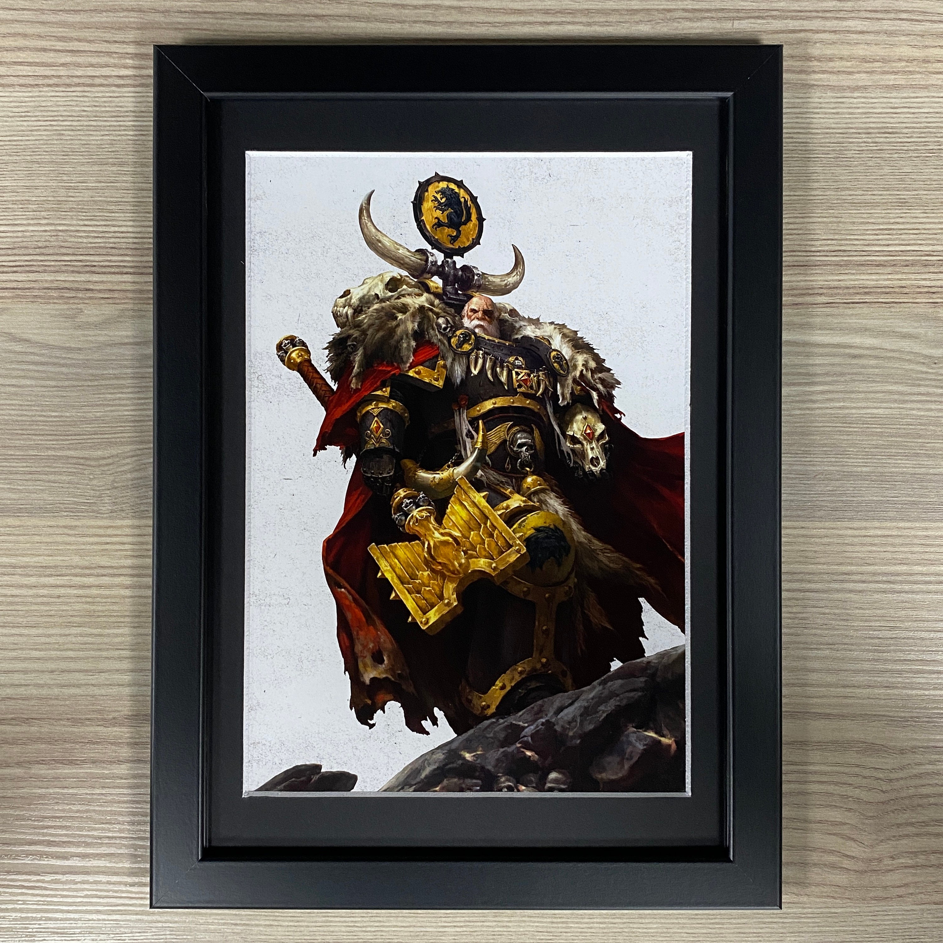 Ulrik the Slayer Framed Art Space Wolves Space Marines Adeptus | Etsy