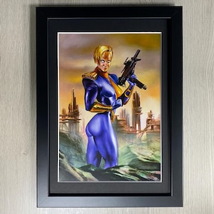 Julie Bell Framed Art. Shard, X-Men, Marvel