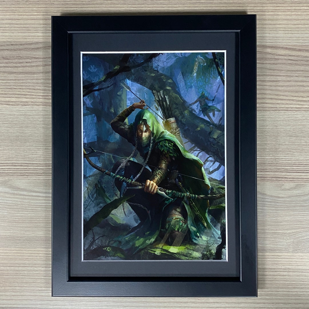 Wood Elves Framed Art Elf Scout Waywatcher Archer Aelf Sprite