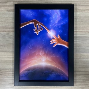 ET The Extra-Terrestrial Framed Art. John Alvin, Movie Poster, 1982, Steven Spielberg