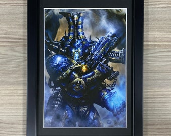 Thousand Sons Rubric Marines Framed Art Tzeentch Chaos Child Space Marines Clint Langley Renegade 40K Games Workshop Warhammer 40,000