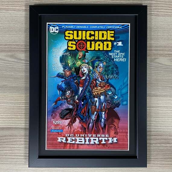 Harley Quinn Suicide Squad Comic Book Cover Framed Art Work DC - Etsy