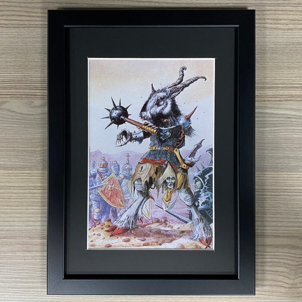 Runequest Framed Art Citadel Compendium Cover Chaos Broo Games Workshop RPG D&D Roleplaying Roleplay