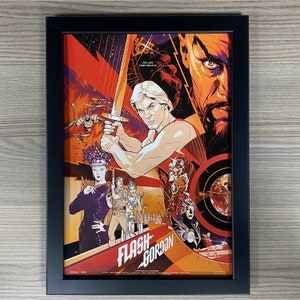 Flash Gordon Framed Art. Sci-Fi,  Action, Movie, Mondo, Ming The Merciless
