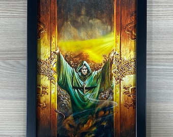 Dungeon Master&#39;s Guide Framed Art. Dungeons And Dragons, Gary Gygax, D&D, TSR, RPG, Roleplaying Game Cover