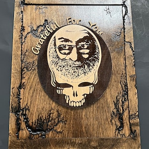 Jerry Garcia fractal burned Grateful For you