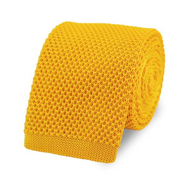 mens mustard yellow tie