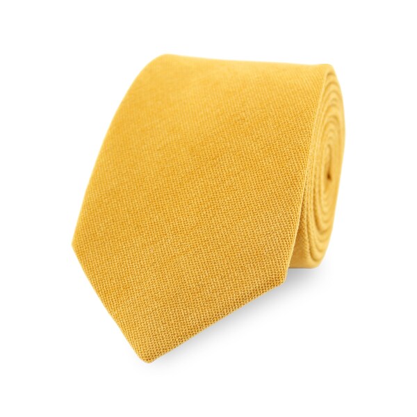 mens mustard yellow tie