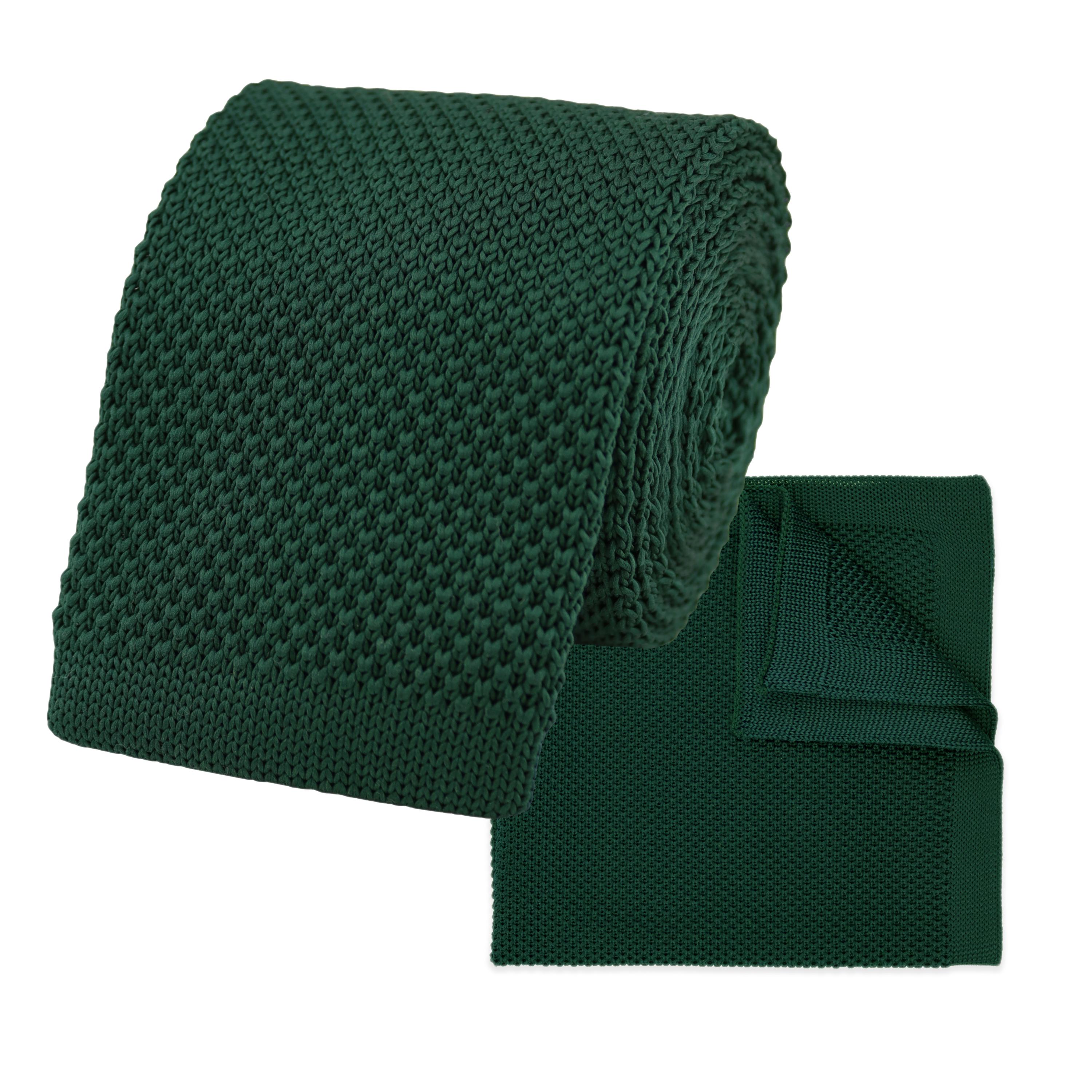 Cravatta da uomo in maglia marrone scuro con estremità a diamante / 100% poliestere morbido / Bellissime cravatte da matrimonio per sposo e testimoni - Italia