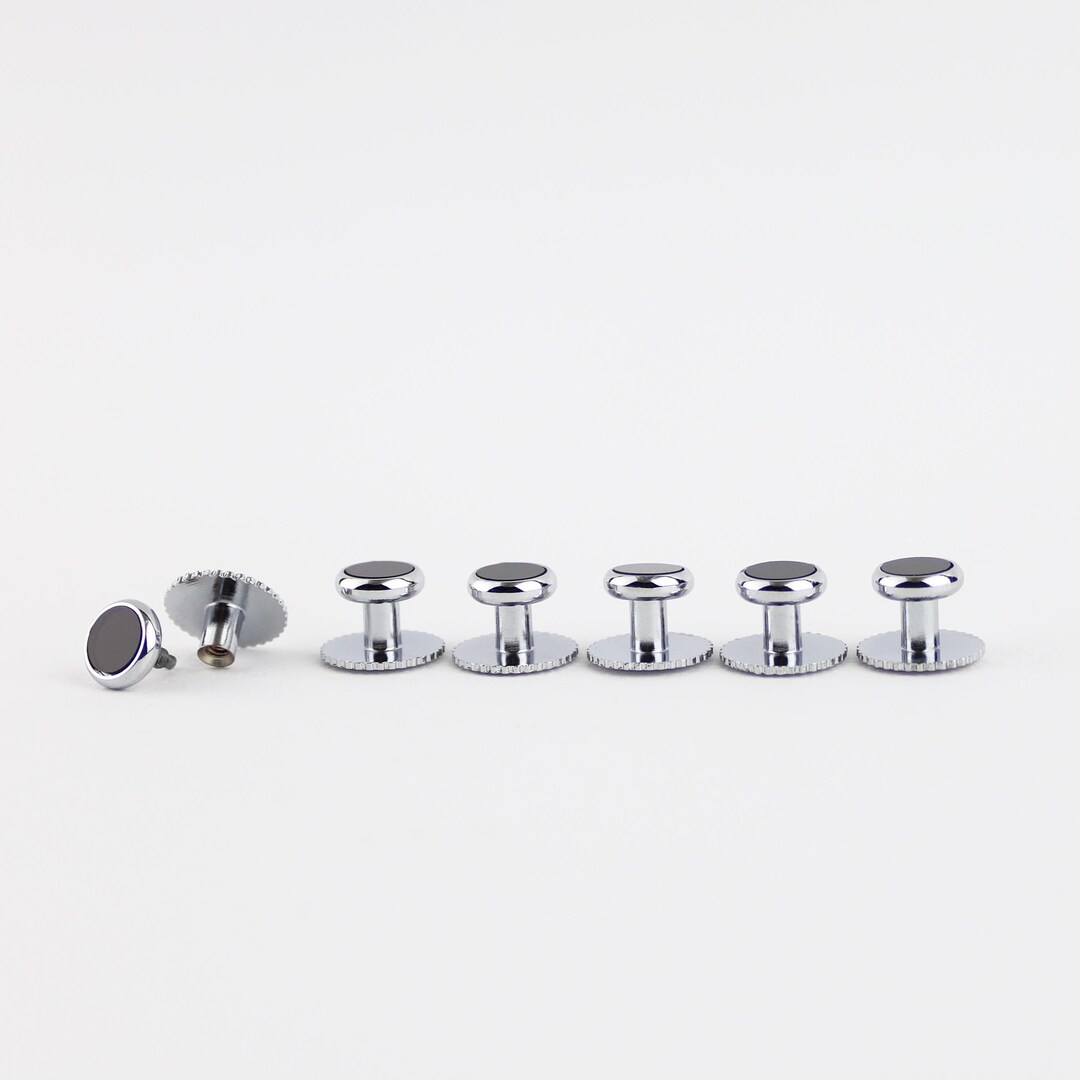 Six Silver & Onyx Black Dress Shirt Tuxedo Studs Only | Twist Apart | Tuxedo Studs | Formal Shirt Studs | Silver Prom Studs Six Silver & Onyx Black Dress Shirt Tuxedo Studs Only | Twist Apart | Tuxedo Studs | Formal Shirt Studs | Silver Prom Studs