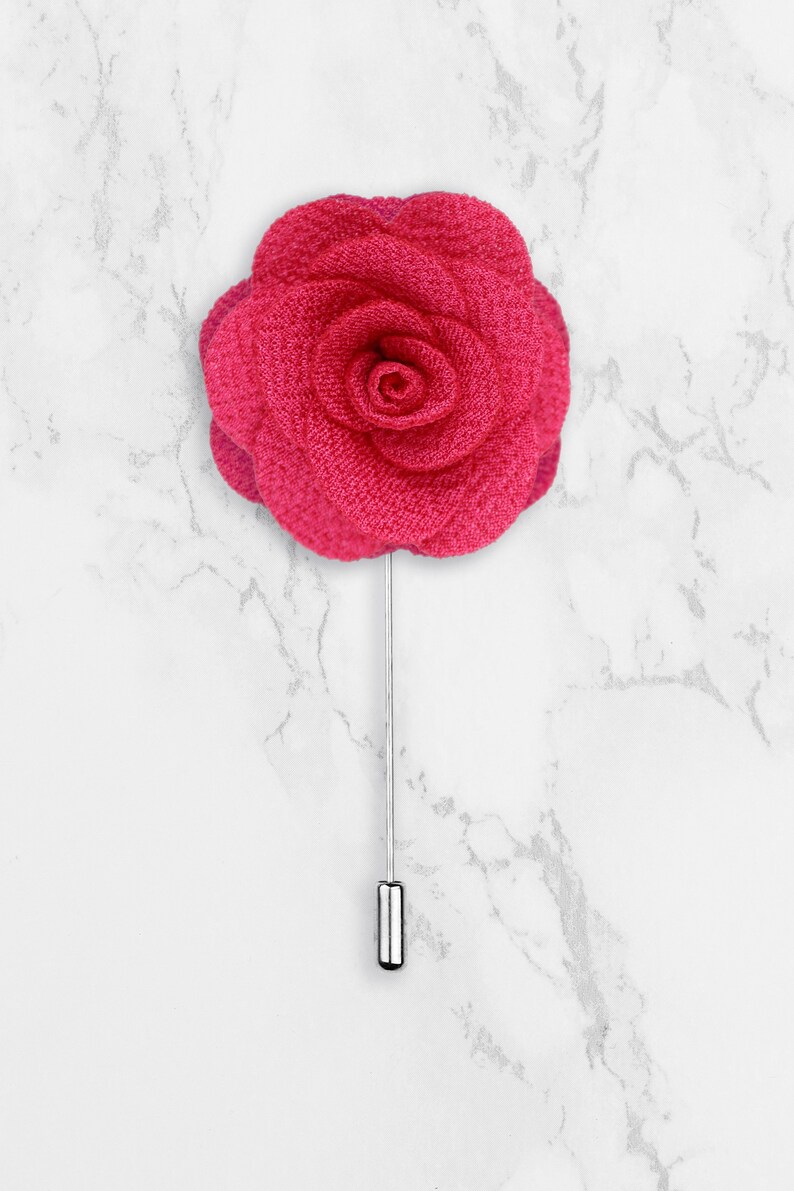 Handmade Floral Rose Brooch Lapel Pin in Many Colours Brooch Etsy UK