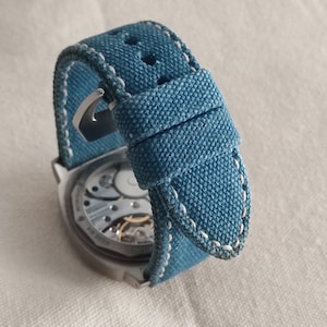 Blue Sky Canvas Strap, suitable for Panerai or other Watch Brand