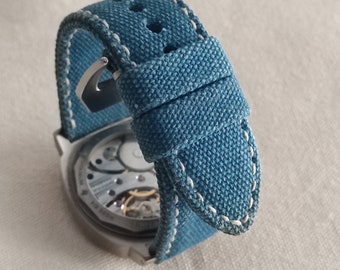 Blue Sky Canvas Strap For Panerai or other Watch