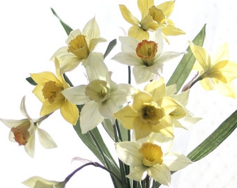 Daffodil Silk Flower Arrangement - Symbol of Motherhood and New Beginnings