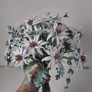Edelweiss Wedding Set Edelweiss Crown Two Bouquets Boutonniere - Etsy