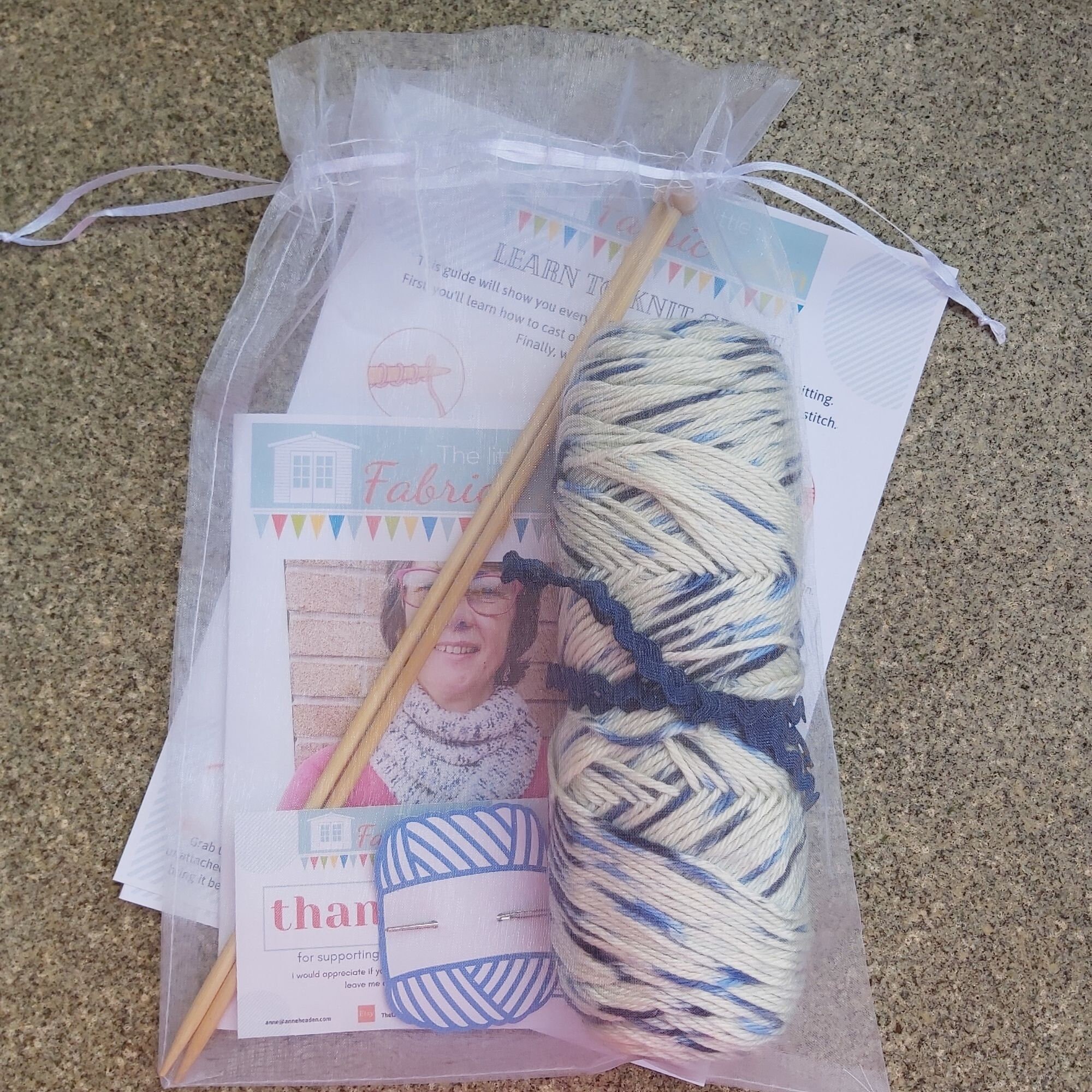 Beginners Knitting KIT Learn to Knit Kit / Learn to Knit a Etsy