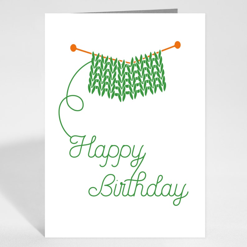 Knitting Birthday Card Birthday Card for Knitters Card for - Etsy UK